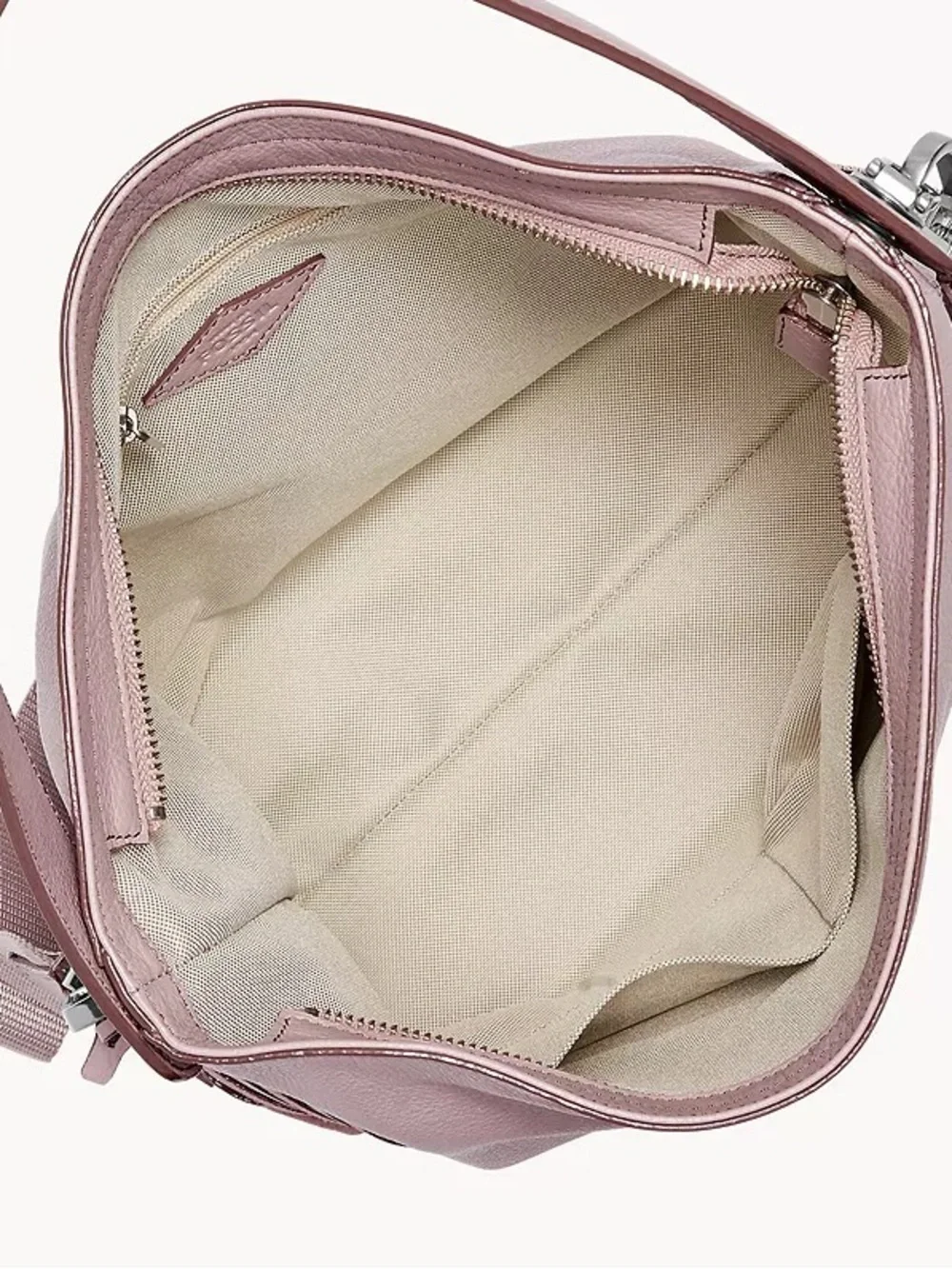 Fossil  Maya Leather Hobo Shoulder Bag in Dusty Pink